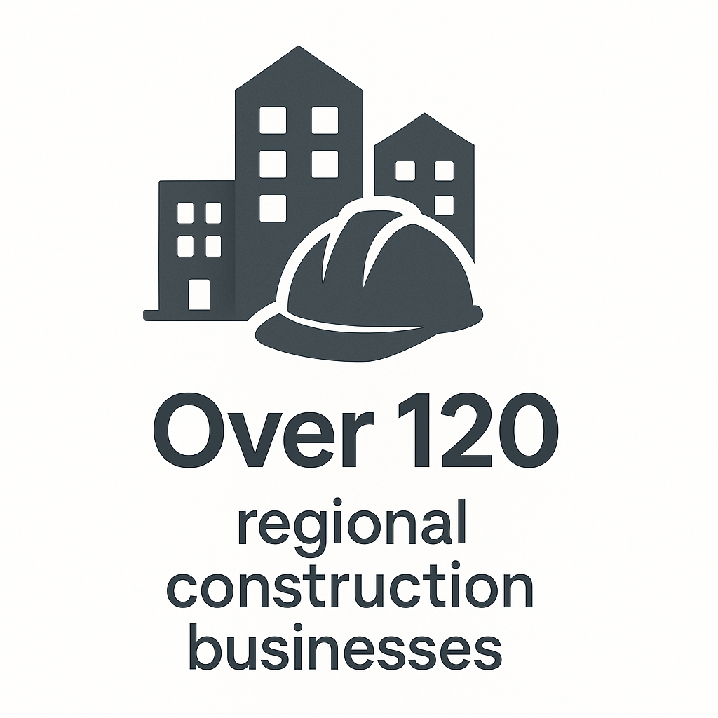 Over 120 Regional Construction Businesses